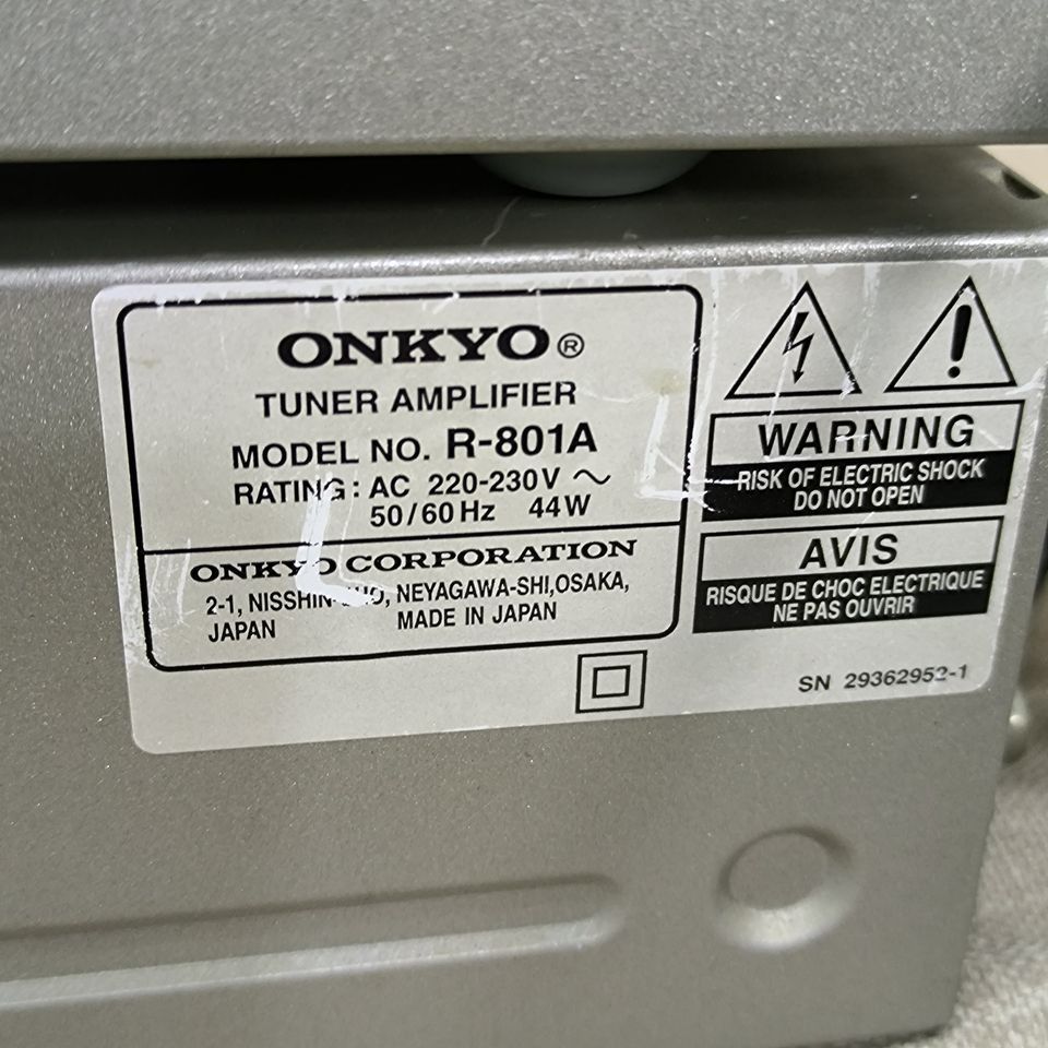 ONKYO C-701A CD機+R-801A tuner amplifier收音擴音機, 音響器材