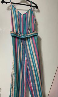 Overall jumpsuit with belt