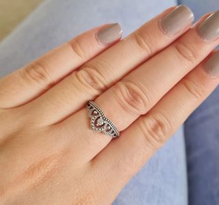 Pandora beaded tiara wishbone ring 💍
