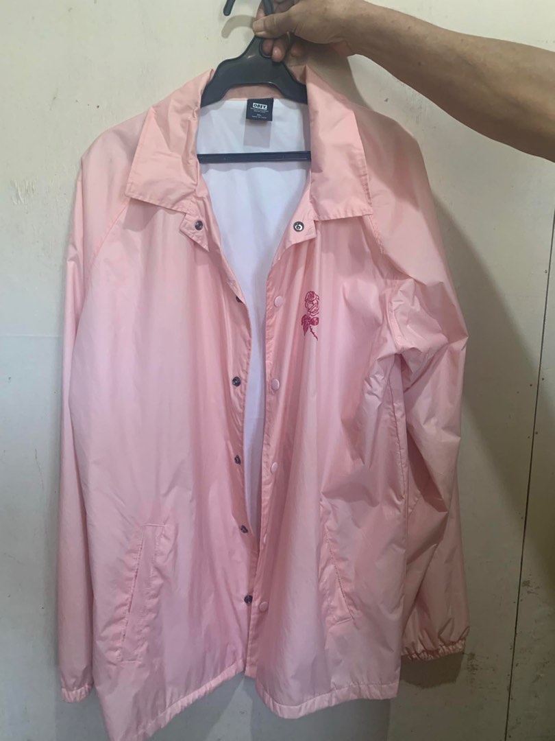 Pink obey windbreaker online