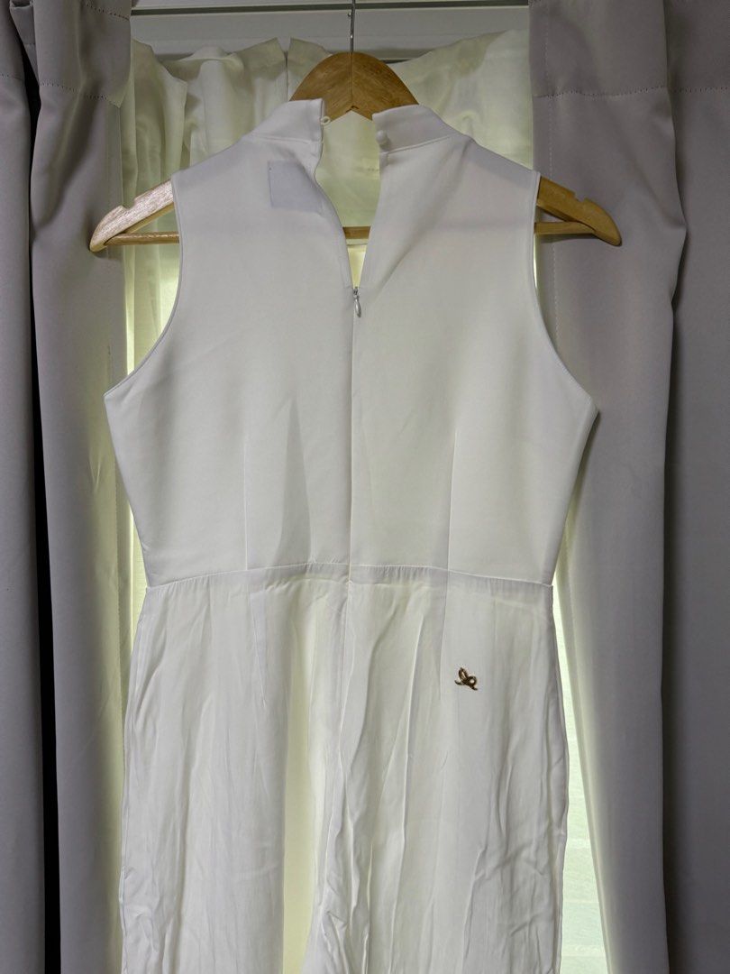 Plains Prints White Jumpsuit Women s Fashion Dresses Sets Jumpsuits on Carousell