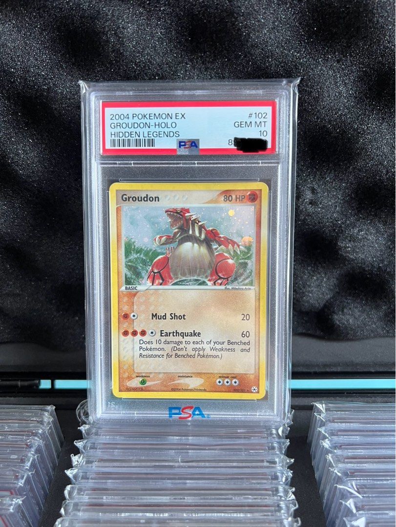 Pokemon Card PSA10 Groudon Secret Rare 102/10 Ex Hidden Legends, Hobbies & Toys, Toys & Games on Carousell Pokemon Card PSA10 Groudon Secret Rare 102/10 Ex Hidden Legends, Hobbies & Toys, Toys & Games on Carousell