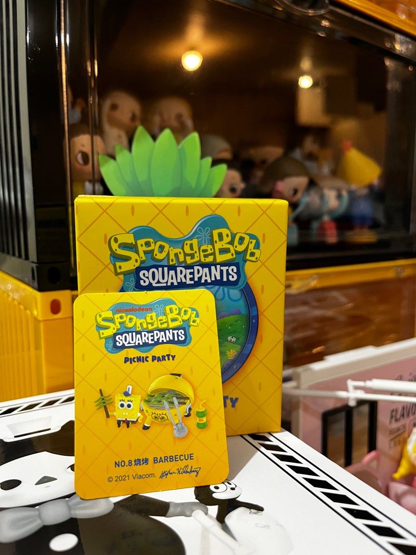POPMART SPONGEBOB PICNIC TIME (Category: Designer & Blind Box Toys) located in La Trinidad. Submitted by raven1811 (Listing ID 1307740130, Image 3). Description: POP MART SPONGEBOB PICNIC TIME *BARBEQUE CONFIRMED BOX complete inclusions Box, card, sealed foil Box opened at the bottom New rfs: not prio .