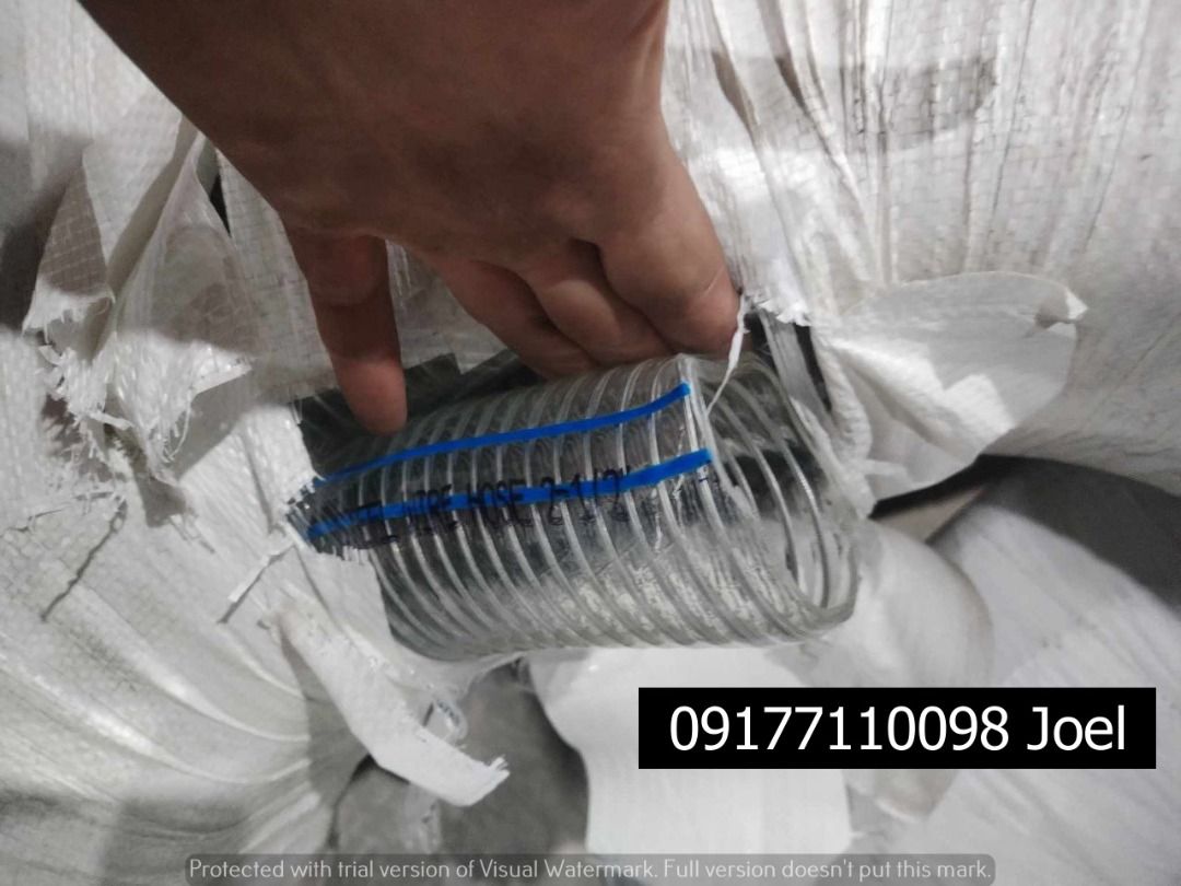 pvc spring hose (Category: Industrial Equipment) located in Manila. Submitted by joeyroque09 (Listing ID 1307627060, Image 3). Description: PVC Spring Hose Size: 1 3/4 x 40 mts Price: 9,094/roll Size: 2" x 40 mts Price: 9,227/roll Size: 3" x 40mts Price: 21,043/roll.