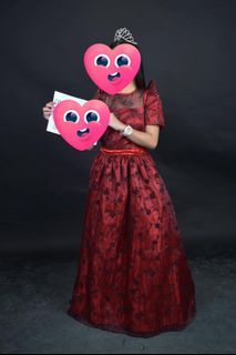 Red Filipiniana Gown
