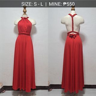 red infinity gown