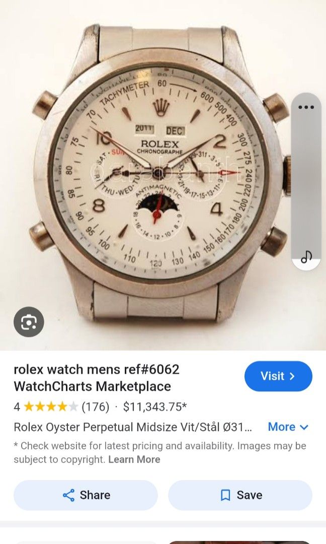 Rolex 6062 chronographe hotsell