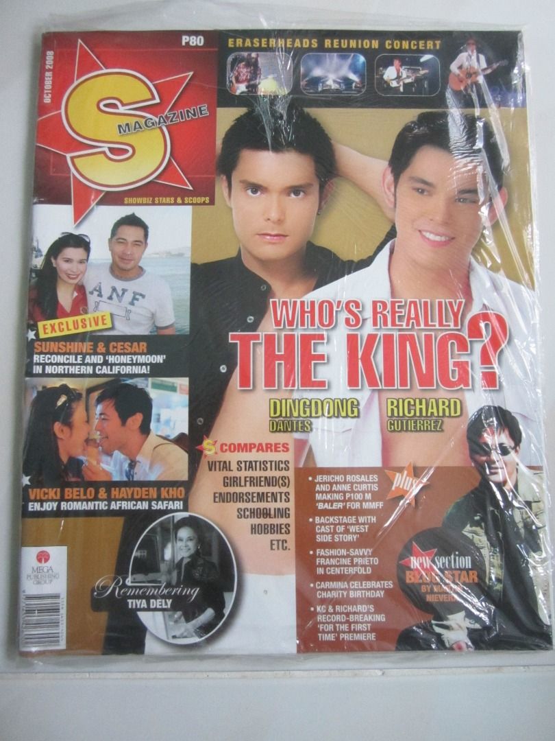 S Magazine (October 2008 issue) featuring The Eraserheads (Category: Magazines) located in Calamba. Submitted by thenelsonamaneksperience (Listing ID 1307703702, Image 1). Description: .