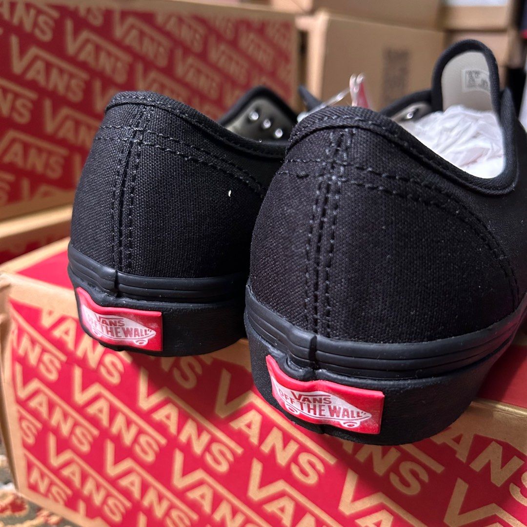 All black vans authentic sale online