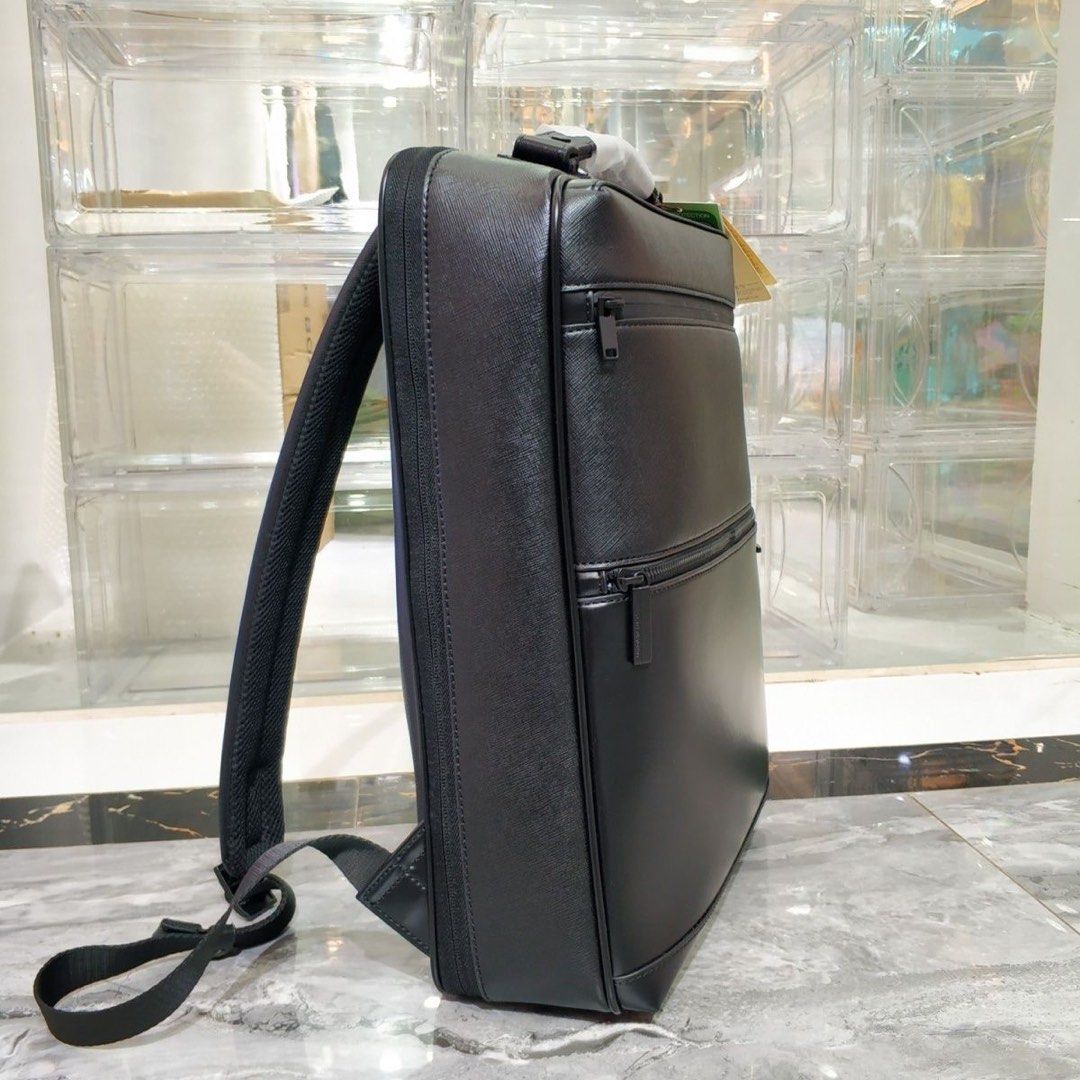 Samsonite red leather backpack on sale