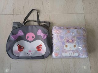 Sanrio Kuromi bag and pillow set