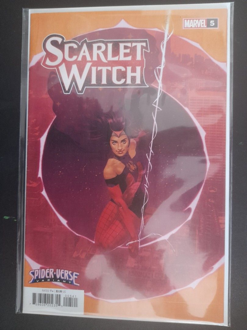 Marvel Comics Scarlet Witch (2023) Issue Number #5 Spider-Verse Variant (Category: Comics & Manga) located in Pasig City. Submitted by cutefamilyfinds (Listing ID 1307619165, Image 1). Description: - comes with plastic bag and board - good as new.