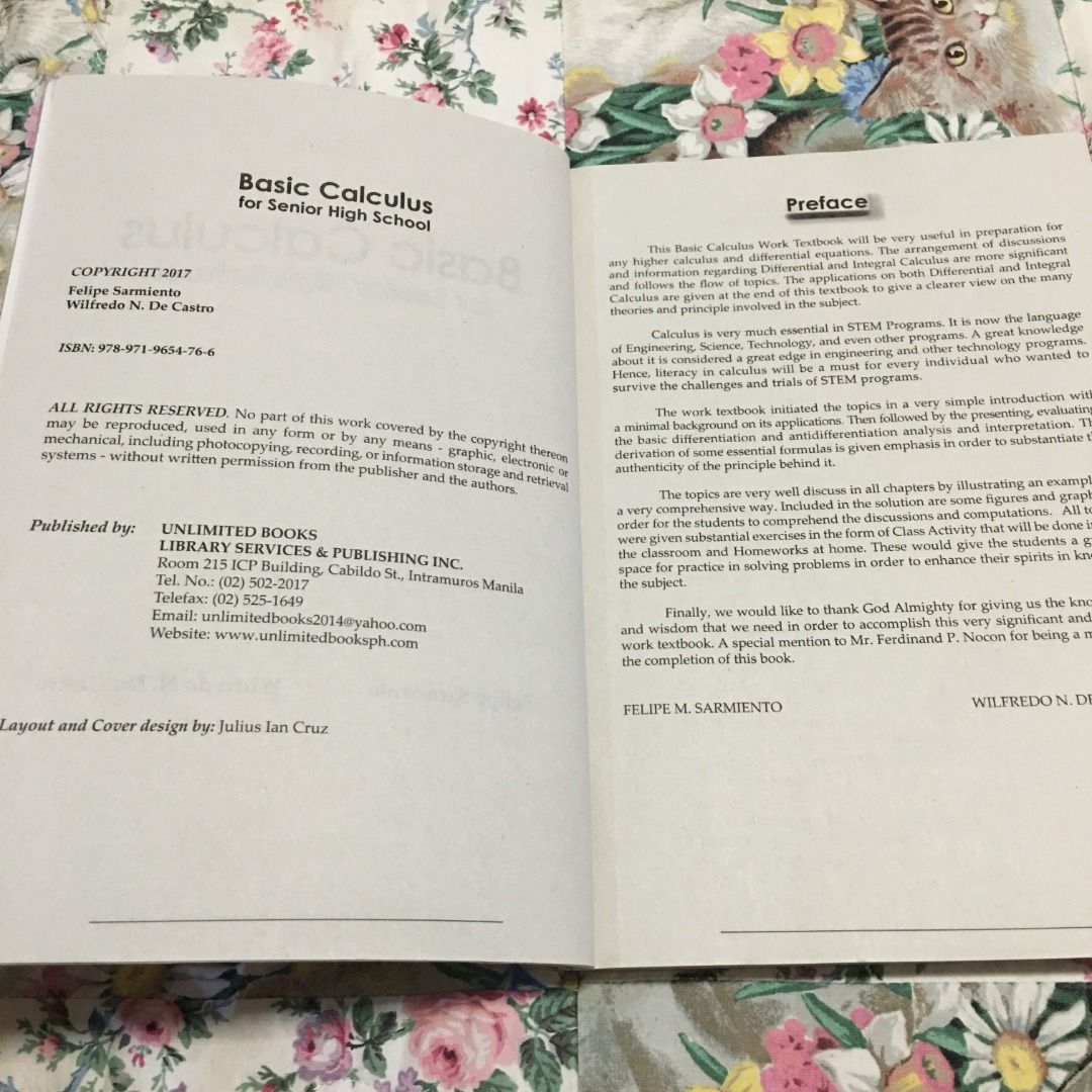 SHS GRADE 11 Unlimited Books Basic Calculus, Hobbies & Toys, Books ...