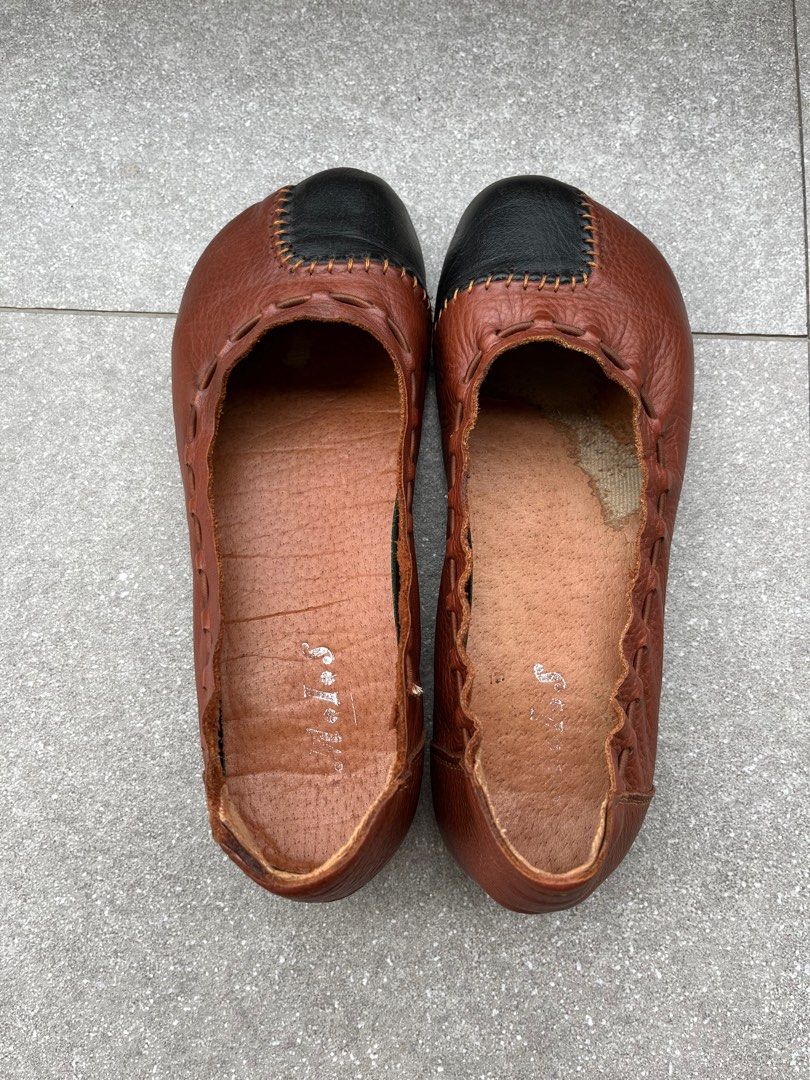 Soft Leather Short Heels Shoes Flats