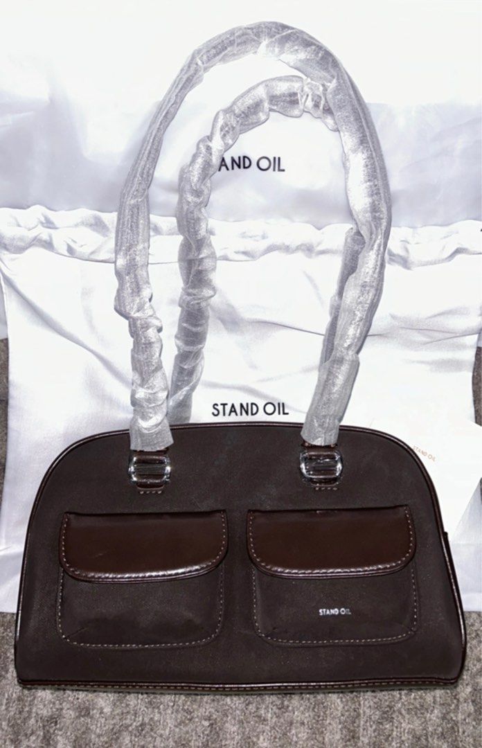 Stand oil Chubby bag/Marron Combi, 女裝, 手袋及銀包, 單肩包