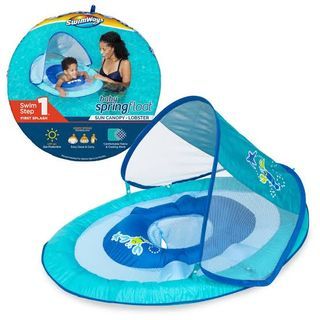 FREE SF‼️ Swimways baby spring float with canopy - inflatable floater for baby kids toddler