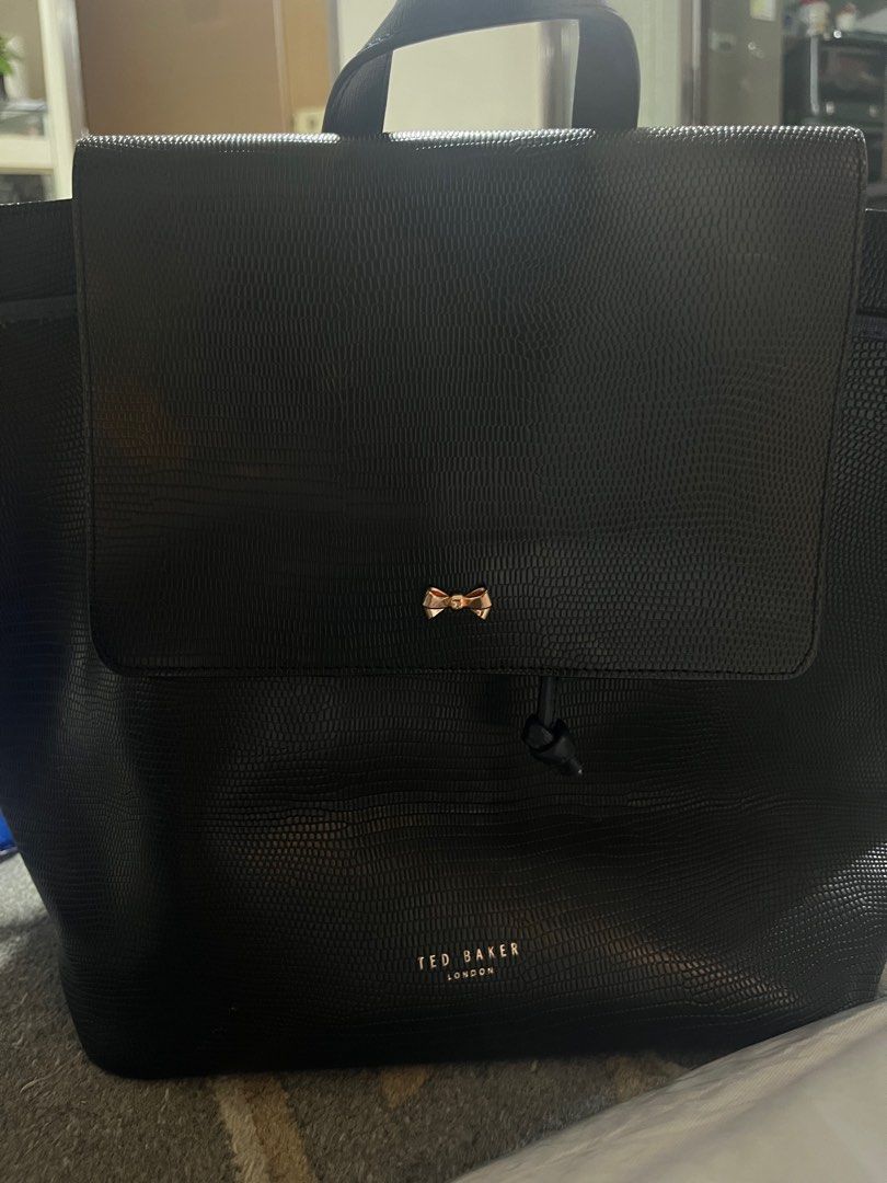 Ted Baker Inara bow leather backpack bag negotiable Carousell