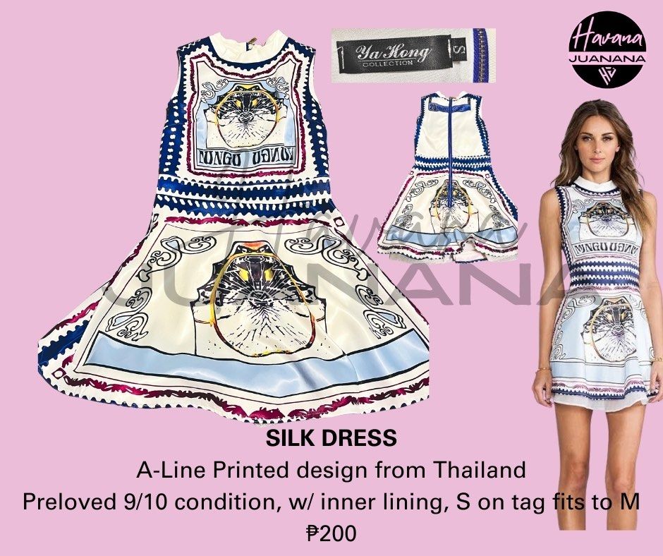 Thailand Silk A-Line Dress (Category: Dresses) located in Pasig City. Submitted by wangderfulworld (Listing ID 1307693143, Image 1). Description: S on tag, fits to M With inner lining Preloved 9/10 condition 𝘗𝘈𝘠𝘔𝘌𝘕𝘛 𝘍𝘐𝘙𝘚𝘛 + 𝘚𝘍 𝘕𝘰 𝘤𝘢𝘯𝘤𝘦𝘭𝘭𝘢𝘵𝘪𝘰𝘯. 𝘕𝘰 𝘳𝘶𝘴𝘩 𝘴𝘩𝘪𝘱𝘱𝘪𝘯𝘨. 𝘕𝘰 𝘭𝘢𝘴𝘵 𝘱𝘳𝘪𝘤𝘦. 📍 𝘓𝘖𝘊: 𝘚𝘢𝘯 𝘔𝘪𝘨𝘶𝘦𝘭, 𝘗𝘢𝘴𝘪𝘨 💰 𝘔𝘖𝘗: 𝘎𝘤á𝘴𝘩, 𝘉𝘗Í, 𝘔á𝘺á 📦 𝘔𝘖𝘋: 𝘓á𝘭á𝘮ó𝘷é, 𝘑𝘯𝘛 (𝘚𝘍 𝘤/