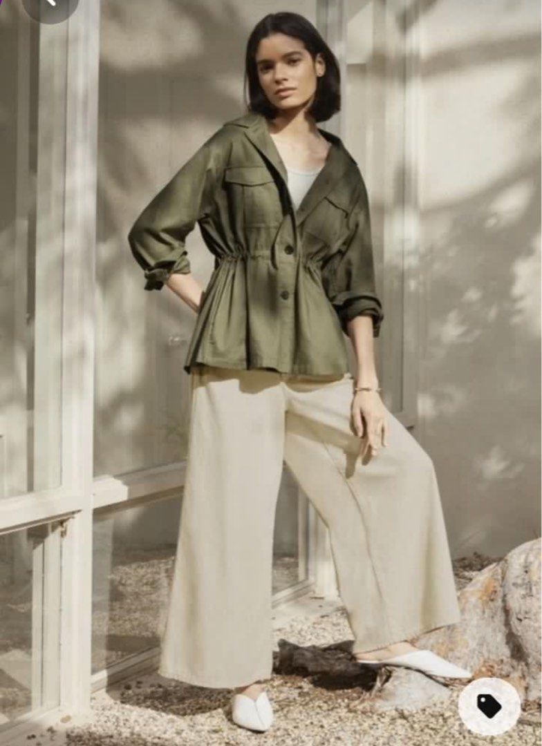 Uniqlo army green jacket cheap