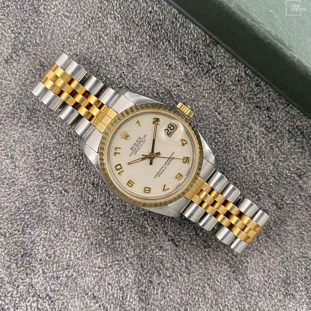 Vintage Rolex 68273 Ivory Datejust 31mm watch only 中古2手勞力士