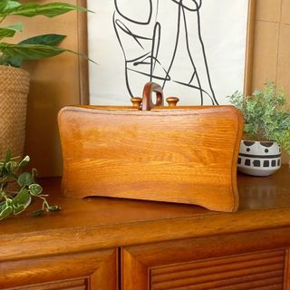 Vintage solid wood sewing box keepsake box makeup box jewelry box organizer