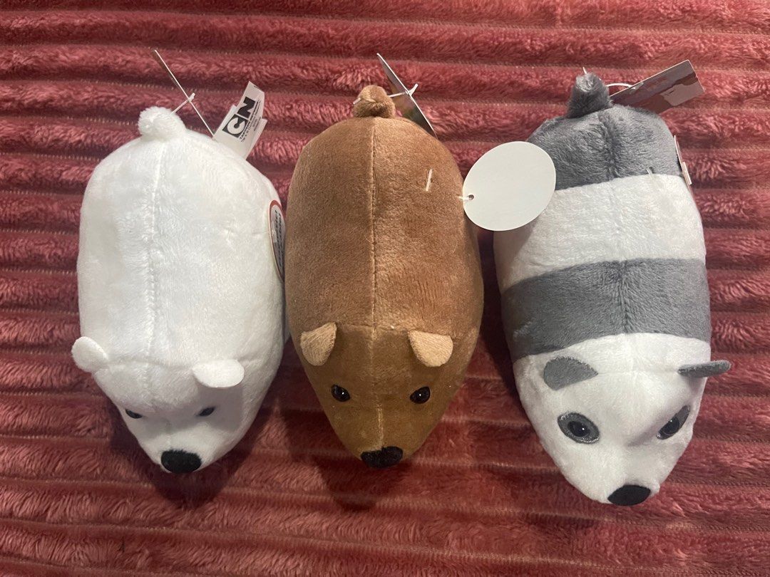 We bare bears stackable plush discount