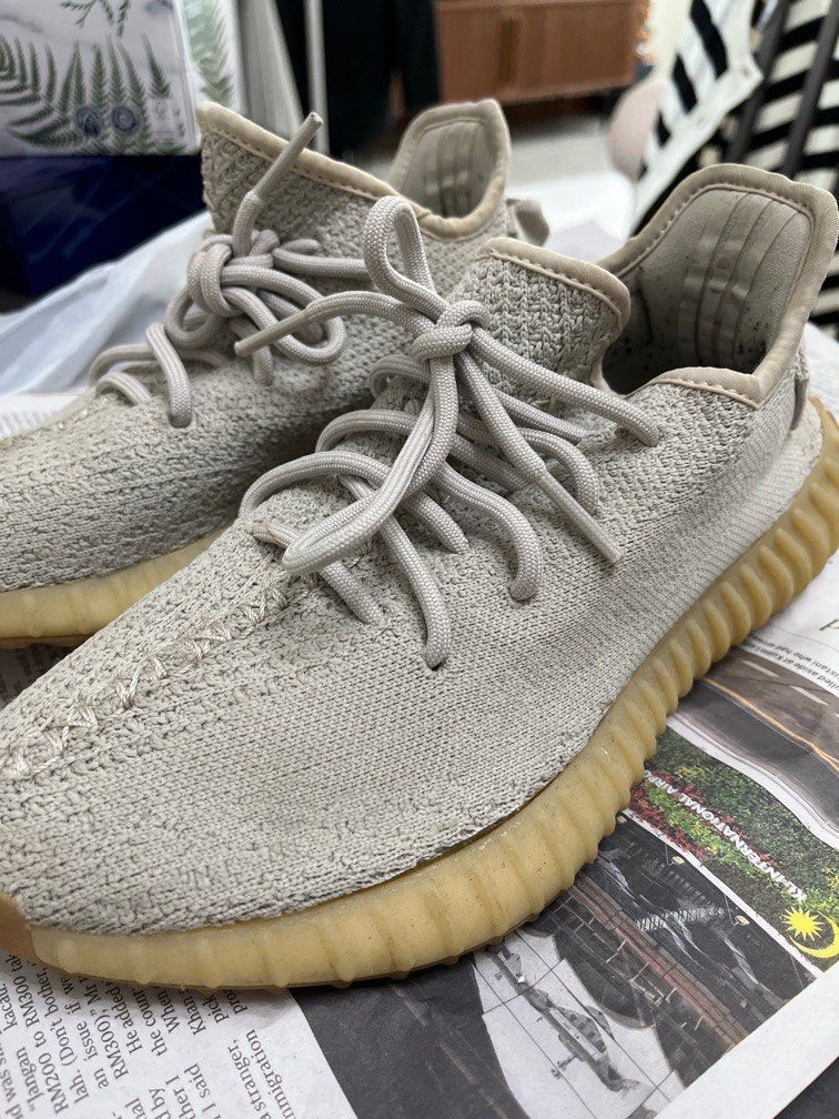 Yeezy Boost 350V2 grey sneakers Men s Fashion Footwear Sneakers on Carousell