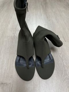 Zara Neoprene Open Ankle Boots