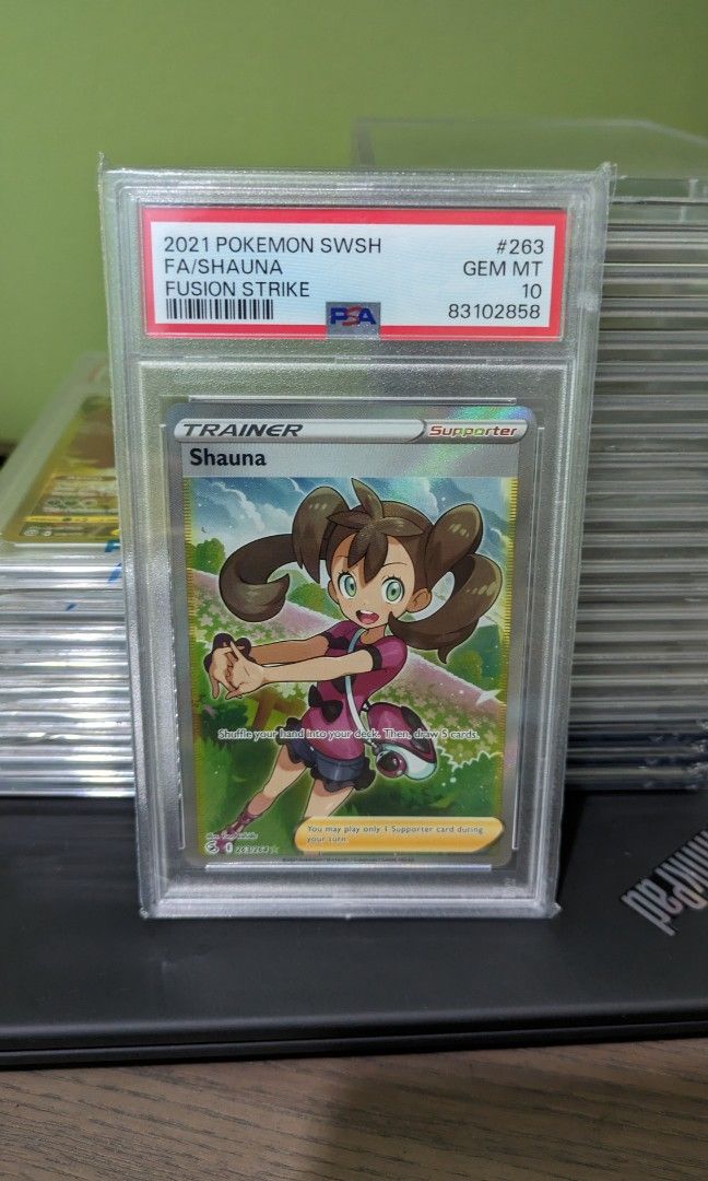 2021 Pokemon Shauna #263 Fusion Strike PSA 10, Hobbies & Toys, Toys & Games on Carousell 2021 Pokemon Shauna #263 Fusion Strike PSA 10, Hobbies & Toys, Toys & Games on Carousell