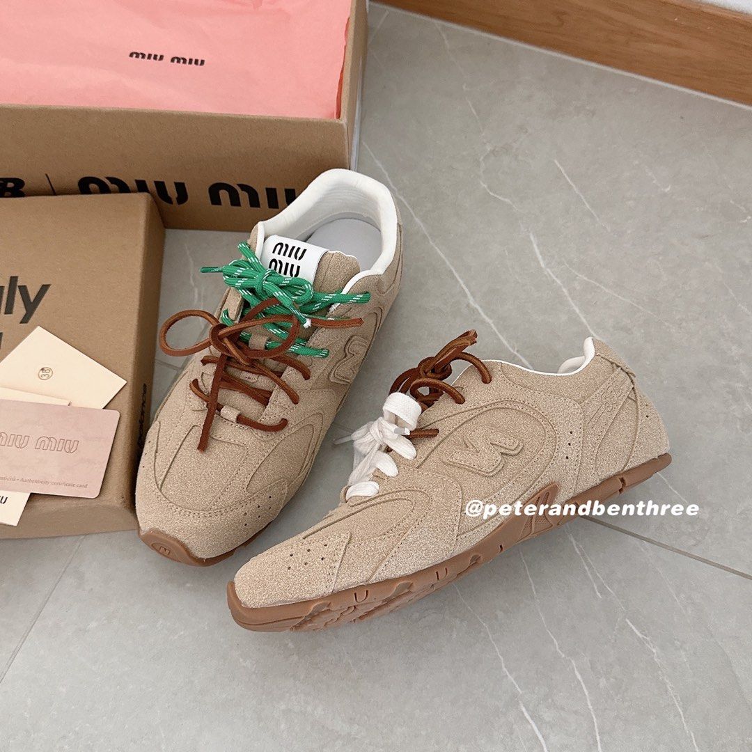 38 New Balance X MM 530 SL suede low top sneakers in Ecru