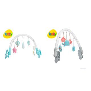 80% off. Bundle Take All 2 Pieces. SM Baby Company PlaySmart Baby Activity Arch for Stroller, Car Seat, Crib, Bassinet, Rocker, Swing. Hot Air Balloon, Moon, Star, Cloud. Whale, Starfish. Unisex.