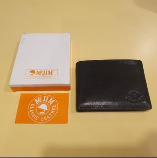 💯% Brand New McJIM Italian Leather Wallet (Free SF)