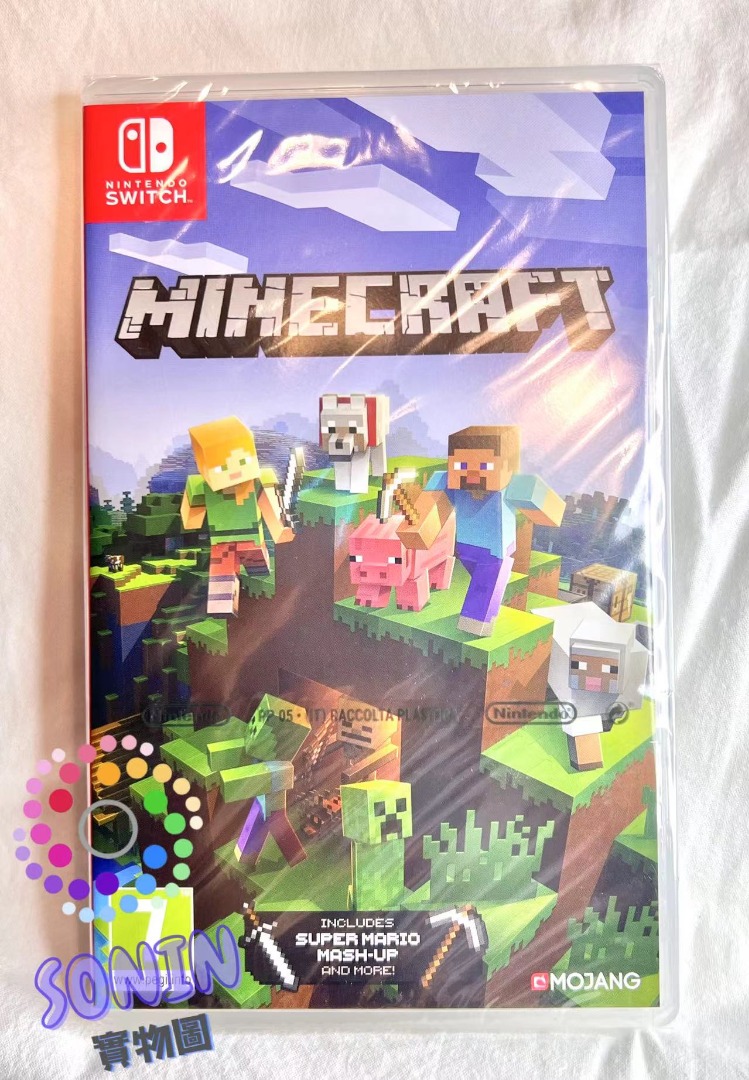 包順豐自提 全新Nintendo Switch遊戲 我的世界 Minecraft 支援繁體中文 , 電子遊戲, 電子遊戲, Nintendo ...