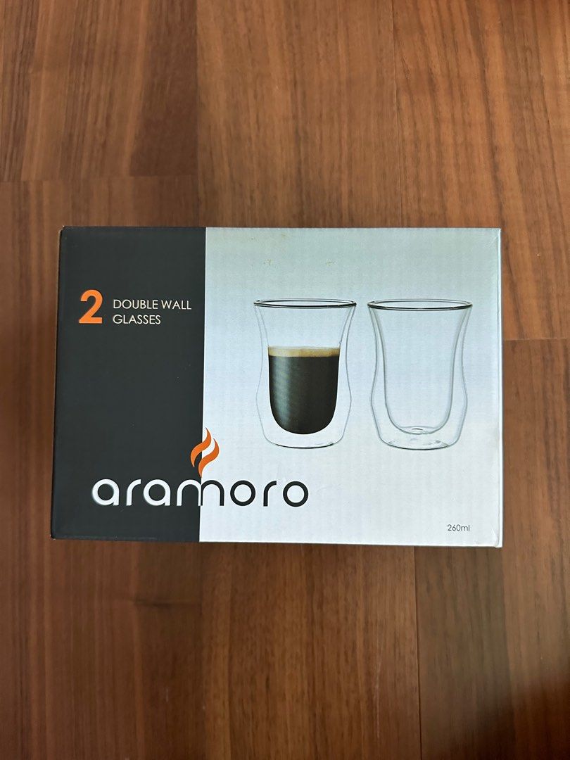Aramoro Double Wall Glass (Category: Coffee & Tea Tableware) located in Makati City. Submitted by l3.go (Listing ID 1307796224, Image 1). Description: .