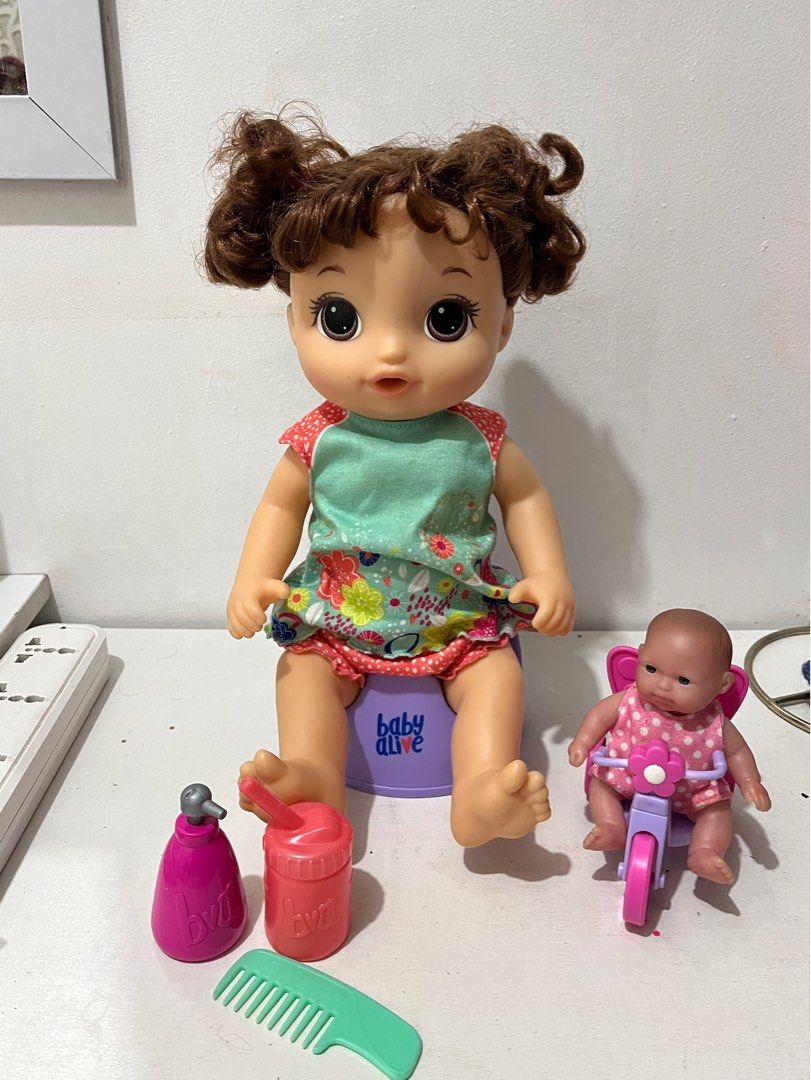 Baby Alive potty dance talking doll brown hair brunette Hobbies Toys Toys Games on Carousell