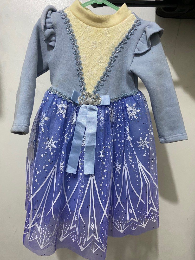 Baju gaun dress anak princess elsa frozen Bayi Anak Baju Anak Perempuan 1 hingga 3 tahun di Carousell