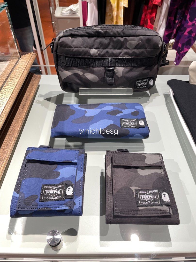 BAPE X PORTER COLOR CAMO SHOULDER BAG