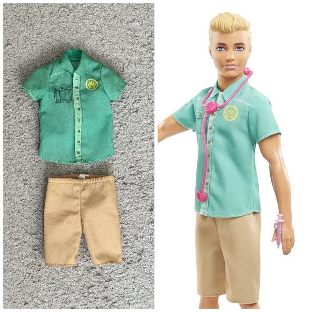 Barbie Ken Wildlife Vet Shirt Shorts Hobbies Toys Toys Games on Carousell