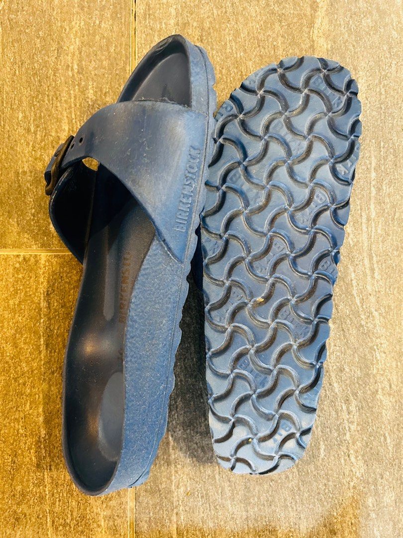Birkenstock Madrid Eva Navy Blue Women s Fashion Footwear Flipflops and Slides on Carousell