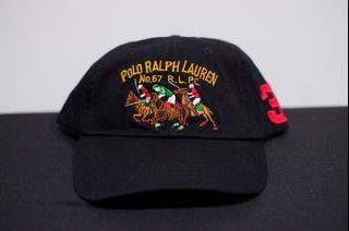 Black No. 67 RLPC dad hat/cap by Polo Ralph Lauren