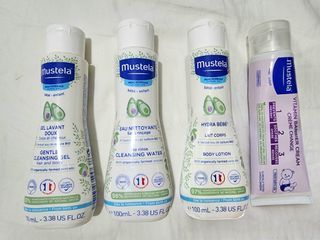 Brand New Original Mustela Cleansing Gel /  No Rinse Cleansing Water / Lotion / Barrier Diaper Cream Below SRP