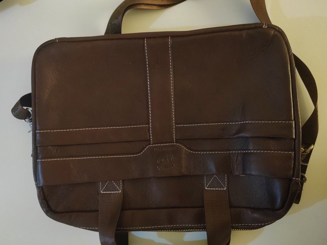BULLCAPTAIN Genuine Leather Men's Briefcase (Category: Luxury Bags & Wallets) located in Makati City. Submitted by cmpasion (Listing ID 1307805281, Image 2). Description: New Genuine Leather bag Can accomodate 14.7" laptop. High quality business tote bag..
