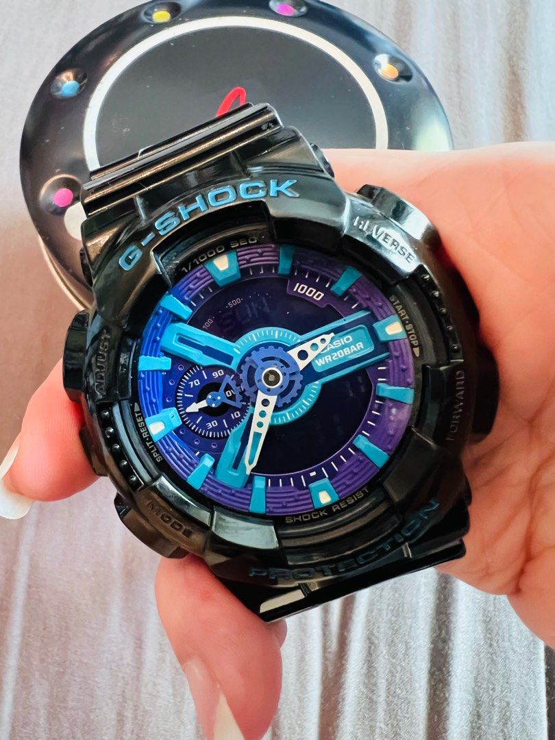 G shock watch black and blue cheap