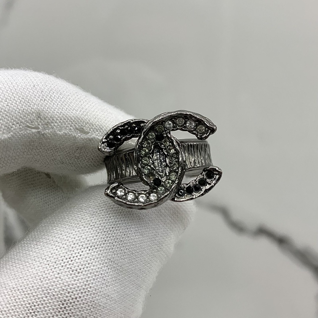 DISCOUNTED CHANEL BLACK A12P OLD STYLE COCOMARK RING 247025434 WE Women s Fashion Jewelry Organisers Rings on Carousell