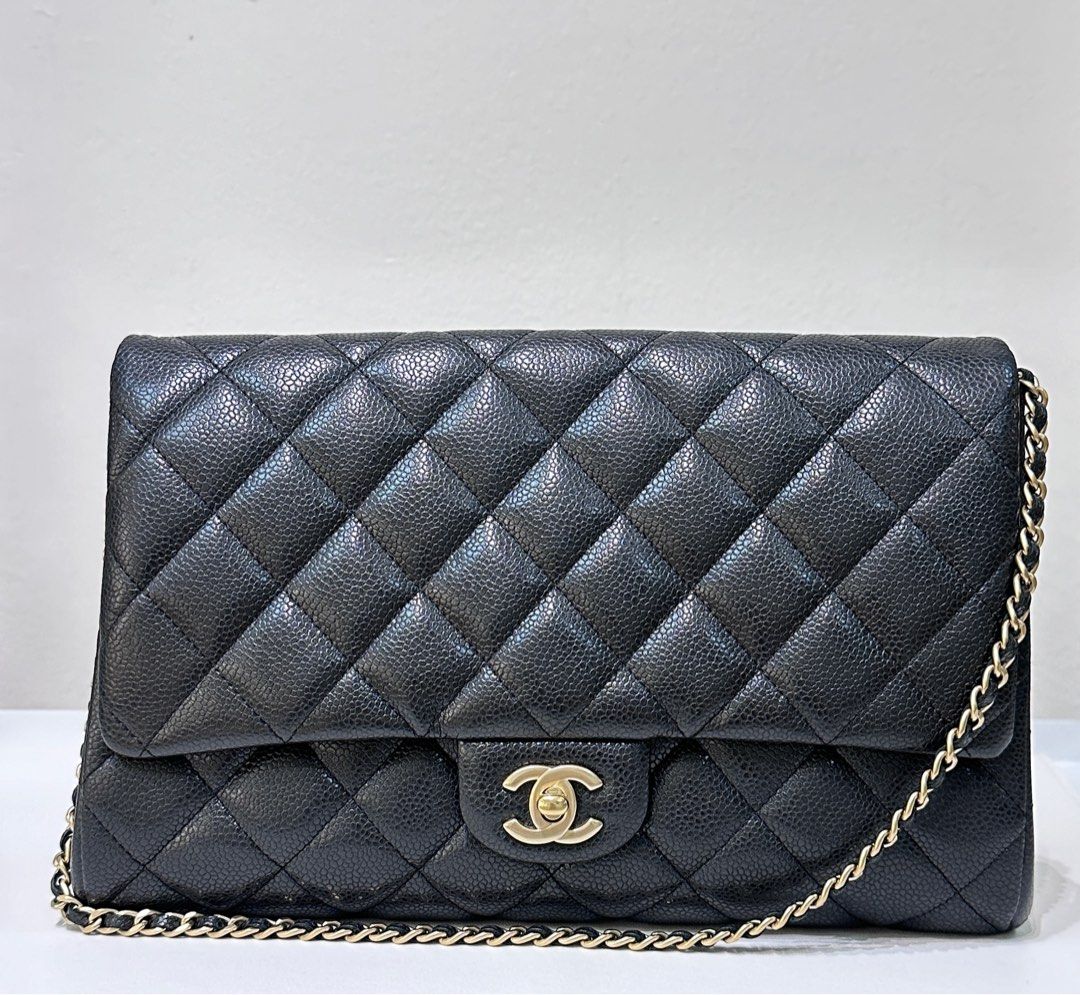 Caviar clutch chanel best sale