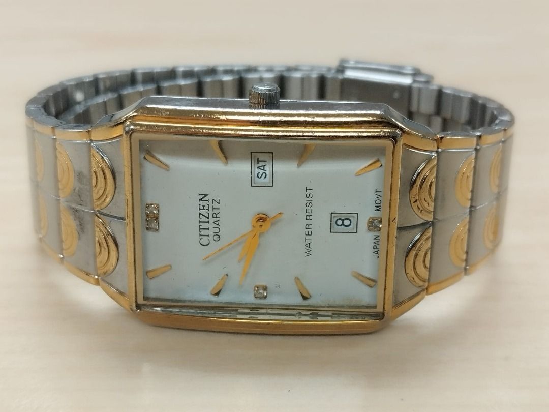Citizen Quartz Day Date Gold Stainless Steel Watch 2500 R12789 Women s Fashion Watches Accessories Watches on Carousell