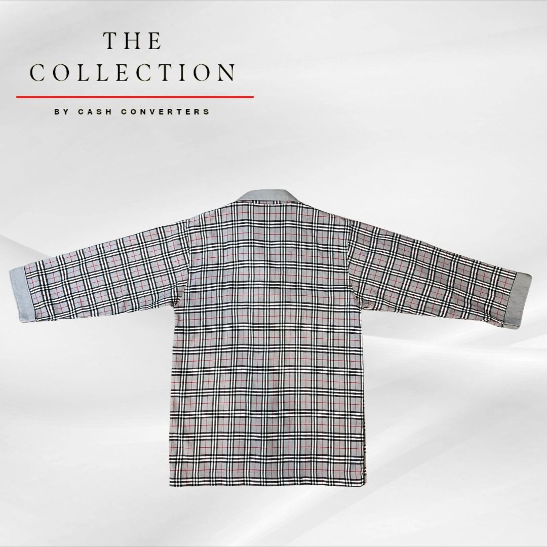 CT Burberry 3 4 Sleeve Shirt Nova Check