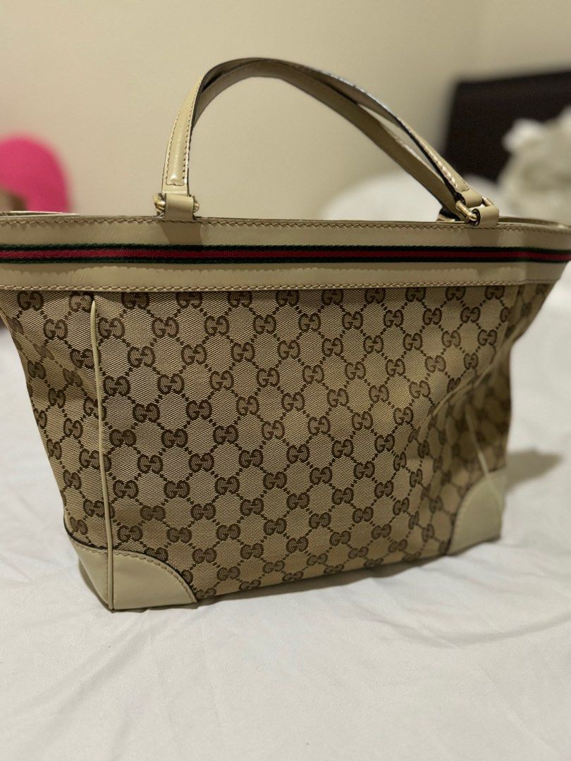 Decluttering Gucci GG Canvas Mayfair Bow Tote Bag