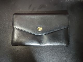 Dior leather clutch wallet