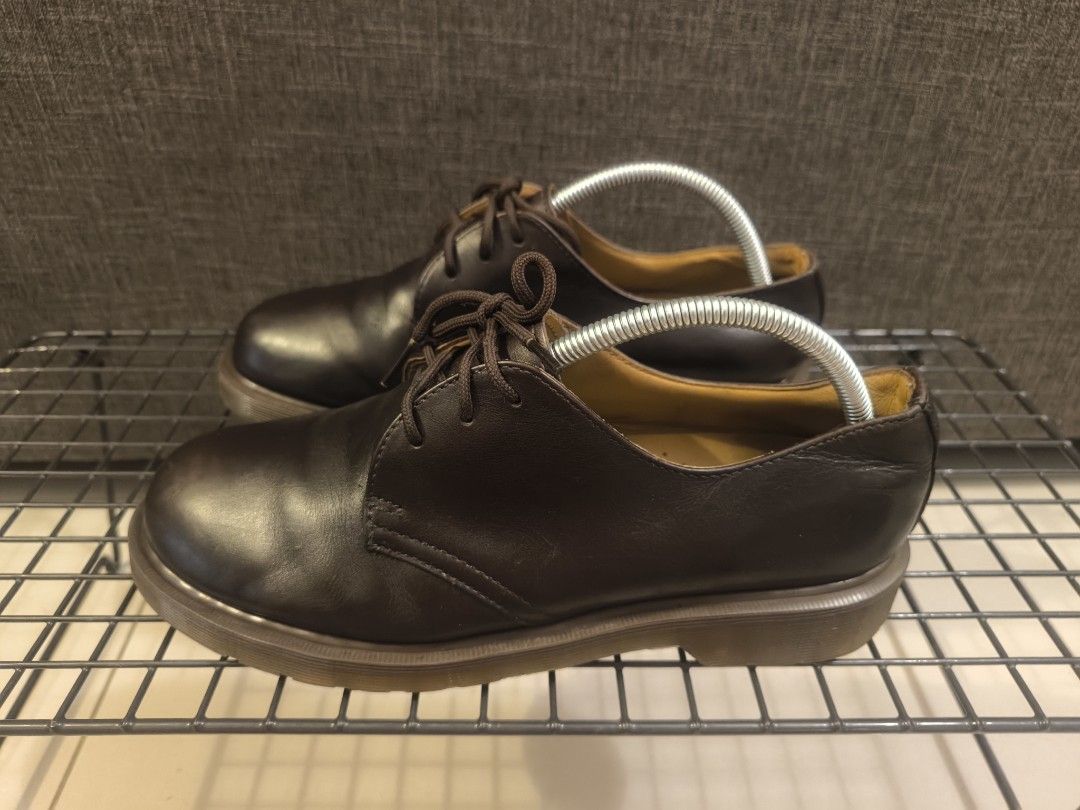 Brown low doc martens best sale